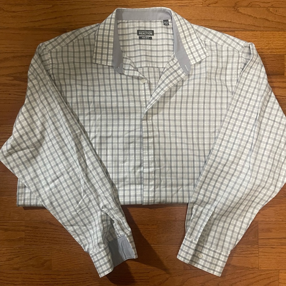 Kenneth Cole Reaction - Men’s Button-Down Dress Shirt - Long Sleeve